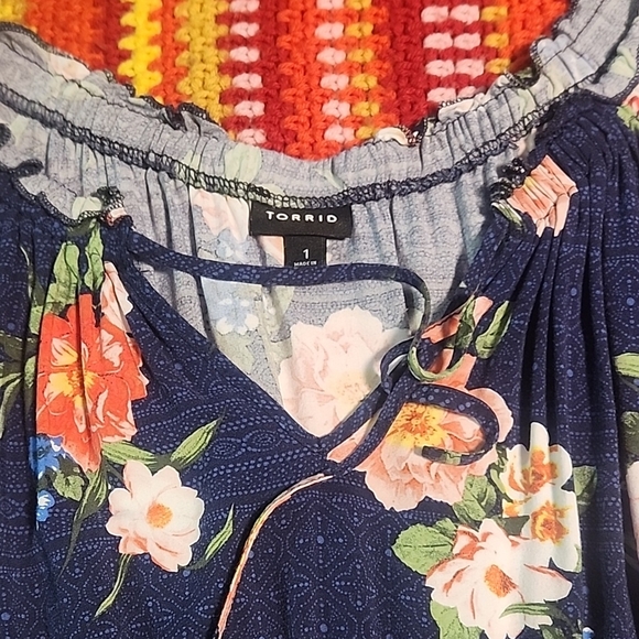 Torrid Blue Sundress with Scoop Neck and Sleeveless Design - Picture 3 of 4